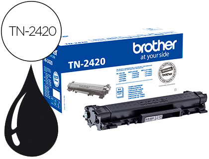  TONER BROTHER TN-2420 PARA DCP-L2510/ 2530 / 2550 / HL-L2375 ALTA CAPACIDAD NEGRO 3000 PAG