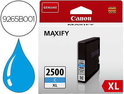 INK-JET CANON PGI 2500 XL MAXIFY IB4050 / MB5050 / MB5150 / MB5155 / MB5350 / MB5450 CIAN 1755 PAGINAS