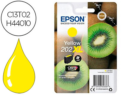 INK-JET EPSON 202 XL XP-6000 / XP-6005 / XP-6100 / XP-6105 AMARILLO 650 PAG