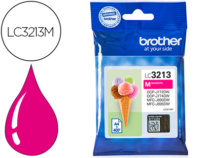 INK-JET BROTHER LC3213 DCP-J572 / DCP-J772 / DCP-J774 / MFC-J890 / MFC-J895 MAGENTA 400 PAG