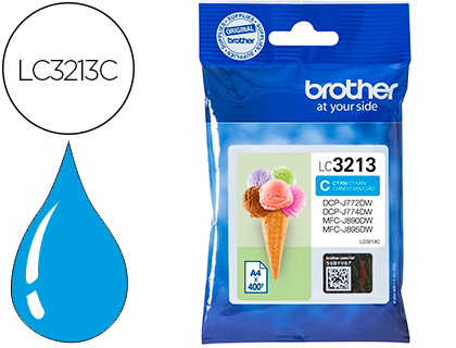 INK-JET BROTHER LC3213 DCP-J572 / DCP-J772 / DCP-J774 / MFC-J890 / MFC-J895 CIAN 400 PAG