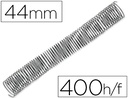 [KF11139] ESPIRAL METALICO Q-CONNECT 64 5:1 44MM 1,2MM CAJA DE 25 UNIDADES