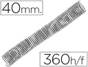 [KF11138] ESPIRAL METALICO Q-CONNECT 64 5:1 40MM 1,2MM CAJA DE 25 UNIDADES