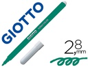 [F485020] ROTULADOR GIOTTO TURBO COLOR LAVABLE CON PUNTA BLOQUEADA UNICOLOR VERDE OSCURO