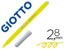 [F485002] ROTULADOR GIOTTO TURBO COLOR LAVABLE CON PUNTA BLOQUEADA UNICOLOR AMARILLO