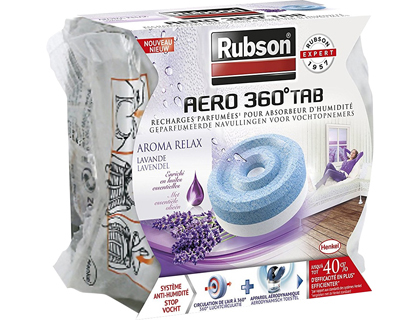 DESHUMIDIFICADOR RUBSON AERO 360 AROMATERAPIA LAVANDA RECAMBIO PASTILLA