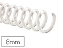 [KF18758] ESPIRAL PLASTICO Q-CONNECT TRANSPARENTE 32 5:1 8MM 1,8MM CAJA DE 100 UNIDADES