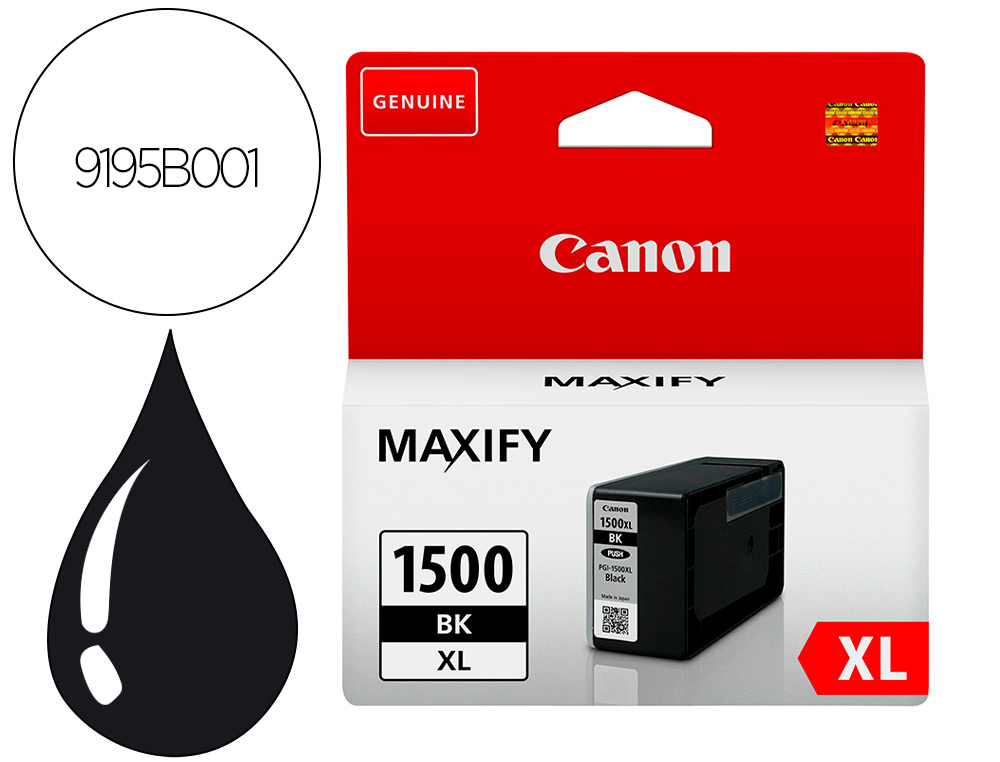 INK-JET CANON PGI-1500XL MB2050 / MB2150 / MB2155 / MB2350 / MB2750 / MB2755 AMARILLO