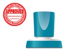 [QPTL-QE38RU Q53 RO] SELLO X'STAMPER QUIX PERSONALIZABLE COLOR ROJO REDONDO DIAMETRO 38 MM Q-53