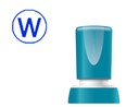 [QPTL-QE20RU Q34 AZ] SELLO X'STAMPER QUIX PERSONALIZABLE COLOR AZUL REDONDO DIAMETRO 20 MM Q-34