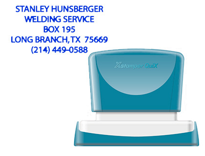 SELLO X'STAMPER QUIX PERSONALIZABLE COLOR AZUL MEDIDAS 24X49 MM Q-12