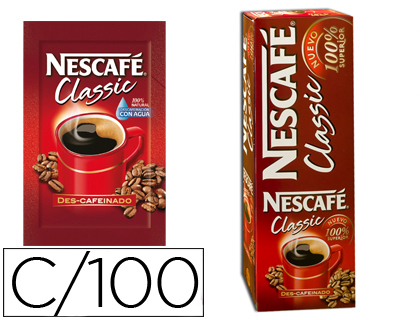 CAFE NESCAFE DESCAFEINADO MONODOSIS CAJA DE 10 SOBRES