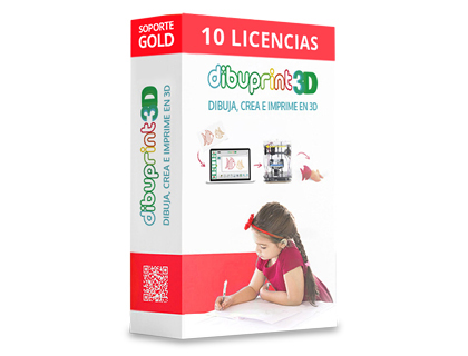 DIBUPRINT 3D COLIDO SOFTWARE SMALL SOPORTE GOLD 8X5 LICENCIAS 10