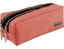 [PX04] BOLSO ESCOLAR LIDERPAPEL PORTATODO RECTANGULAR 2 BOLSILLOS ROSA PASTEL 185X55X70 MM