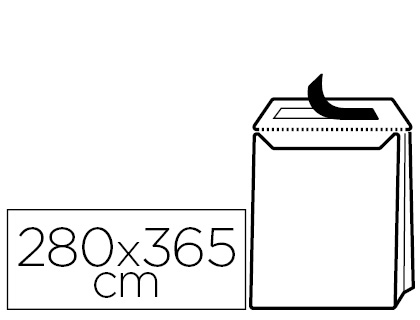 SOBRE LIDERPAPEL BOLSA FUELLE KRAFT 280X365X30MM SOLAPA TIRADE SILICONA PAPEL 120 GR CAJA DE 50 UNIDADES