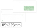 [SL38] SOBRE LIDERPAPEL BLANCO 115X225 MM VENTANA DERECHA SOLAPA TIRA SILICONA RECICLADO 90 GR CAJA DE 500 UNIDADES