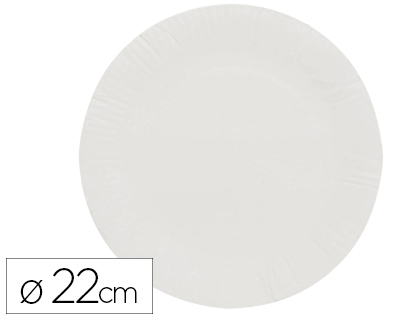 PLATO CARTON BIODEGRADABLE MARRON 22 CM PAQUETE DE 50 UNIDADES