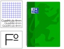 [400079661] CUADERNO ESPIRAL OXFORD SCHOOL CLASSIC TAPA POLIPROPILENO FOLIO 80 HOJAS CUADRO 4 MM CON MARGEN VERDE