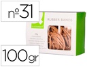 [KF10589] GOMILLAS ELASTICAS Q-CONNECT 100 GR 60X3 MM NUMERO 31