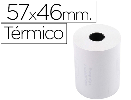 ROLLO SUMADORA EXACOMPTA TERMICO 57 MM X 46 MM 55 G/M2