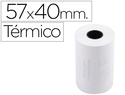 ROLLO SUMADORA EXACOMPTA TERMICO 57 MM X 40 MM 55 G/M2