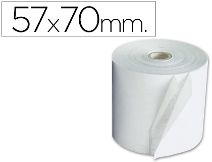 ROLLO SUMADORA EXACOMPTA ELECTRO 57 MM X 70 MM 60 G/M2