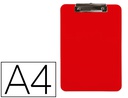 [KF11244] PORTANOTAS Q-CONNECT PLASTICO DIN A4 ROJO 2,5MM