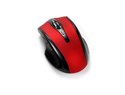RATON Q-CONNECT OPTICO INALAMBRICO 1000 DPI RECEPTOR USB 2,4 GHZ ROJO