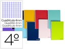 [BX01] CUADERNO ESPIRAL LIDERPAPEL CUARTO SMART TAPA BLANDA 40H 60GR CUADRO 4MM CON MARGEN COLORES SURTIDOS