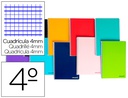 [BC01] CUADERNO ESPIRAL LIDERPAPEL CUARTO SMART TAPA BLANDA 80H 60GR CUADRO 4MM CON MARGEN COLORES SURTIDOS