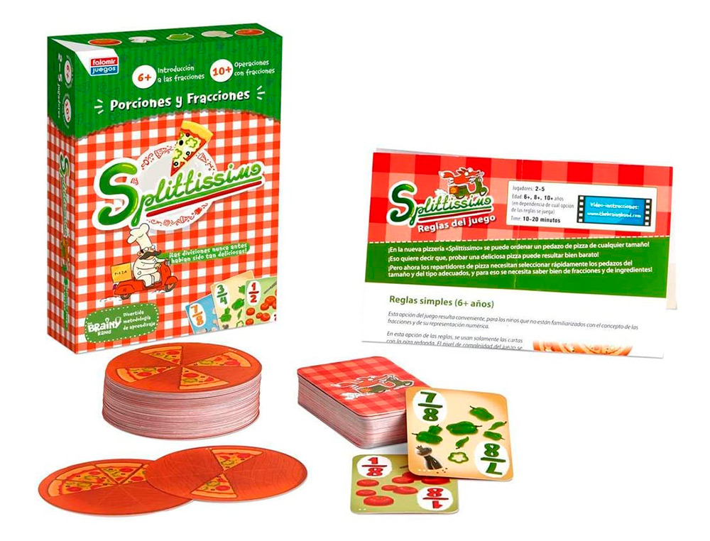 JUEGO EDUCATIVO FALOMIR SPLITTISSIMO PORCIONES Y FRACCIONES