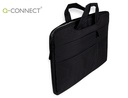 [KF17241] FUNDA PARA PORTATIL Q-CONNECT 15,6\&quot; CON ASAS RETRACTILES CREMALLERA 3 BOLSILLOS EXTERIORES NEGRO