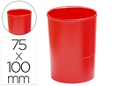 [KF19029] CUBILETE PORTALAPICES Q-CONNECT PLASTICO ROJO OPACO