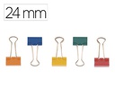 [KF03652] PINZA METALICA Q-CONNECT REVERSIBLE N.2 24 MM CAJA DE 10 UNIDADES COLORES SURTIDOS