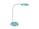 [2002900991] LAMPARA DE OFICINA CEP FLEX PLASTICO LED DE 4W BRAZO FLEXIBLE TACTIL COLOR CELESTE 160X600 MM