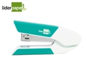 [GR40] GRAPADORA LIDERPAPEL CON REGALO DE EXTRAEGRAPAS Y CAJA DE 1000 GRAPAS 26/6 CAPACIDAD 20H COLOR TURQUESA