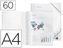 [EC56] CARPETA LIDERPAPEL ESCAPARATE CON ESPIRAL 60 FUNDAS POLIPROPILENO DIN A4 TRANSPARENTE