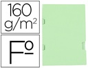 [SC42] SUBCARPETA LIDERPAPEL FOLIO VERDE TRES UÑEROS PLASTIFICADA160G/M2