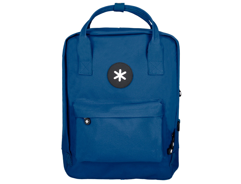 CARTERA ANTARTIK MOCHILA 2 ASAS Y BOLSILLOS EXTERIORES AZUL MARINO 300X115X390 MM