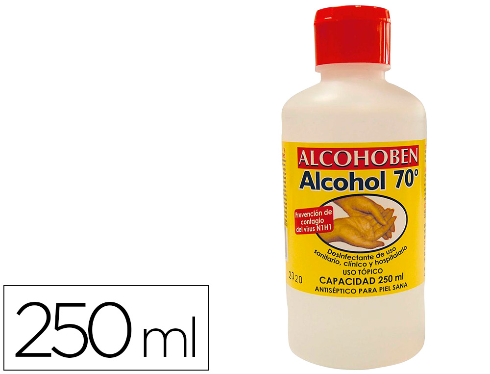 ALCOHOL ETILICO ALCOHOBEN DE 70º BOTE DE 250 ML