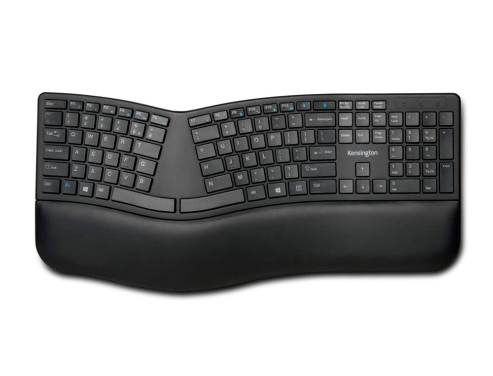 TECLADO KENSINGTON INALAMBRICO PRO FIT ERGO COLOR NEGRO 252X482X38 MM