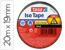 [56190-00008-22] CINTA ADHESIVA AISLANTE TESA 20 MT X 19 MM COLOR NEGRO