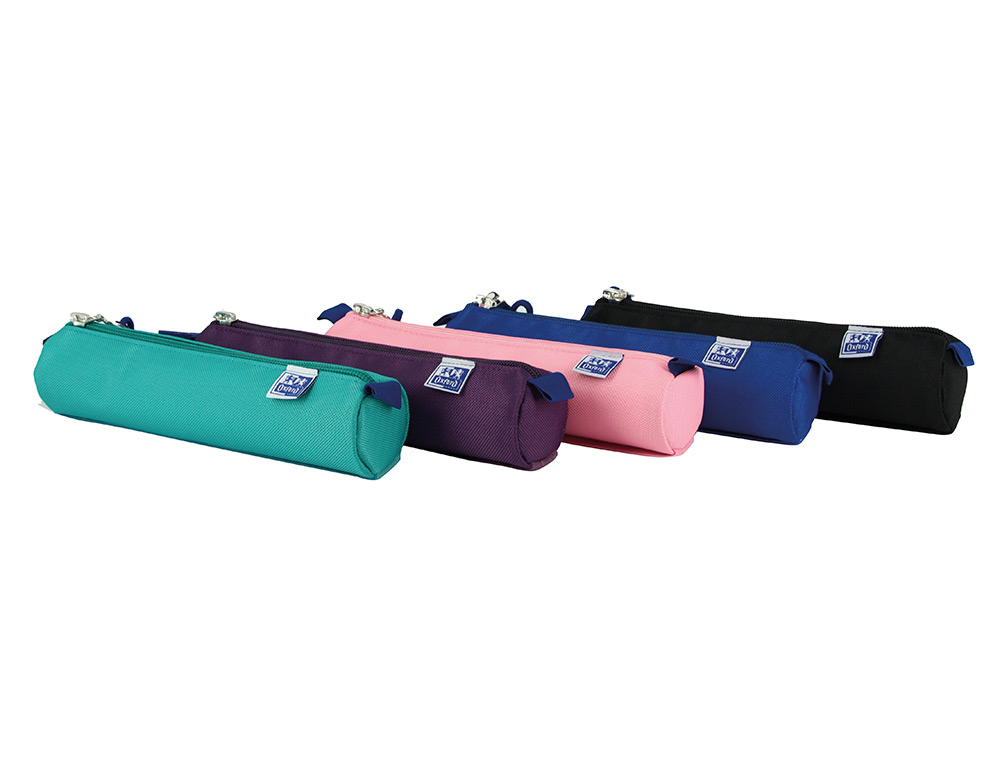 BOLSO ESCOLAR OXFORD PORTATODO KANGOO TEENS REDONDO PEQUEÑO COLORES SURTIDOS 220X45X45 MM