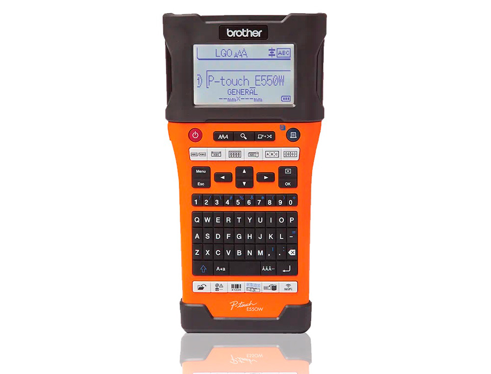 ROTULADORA BROTHER P-TOUCH IMPRESION TERMICA 180X360 DPI LCD 3 LINEAS BATERIA ION LITIO WIFI