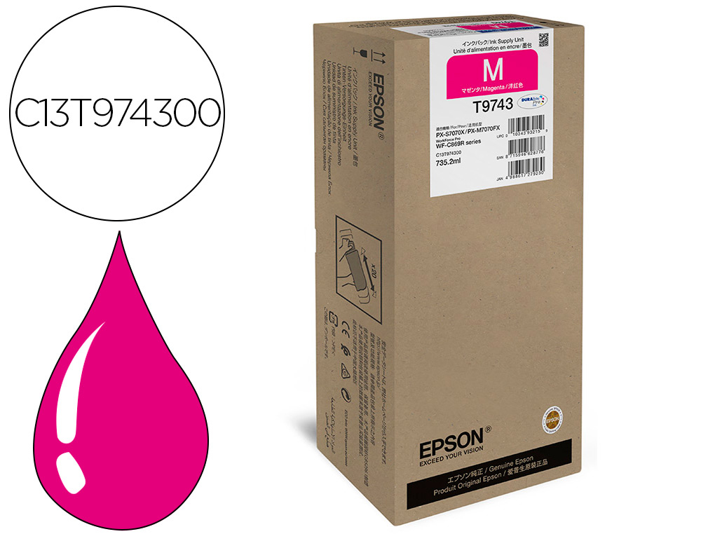 INK-JET EPSON WORKFORCE PRO WF-C869R MAGENTA XXL INK SUPPLY UNIT