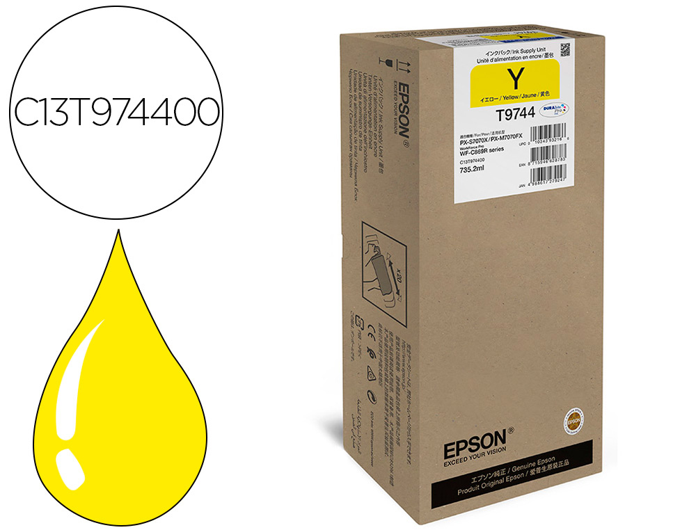 INK-JET EPSON WORKFORCE PRO WF-C869R AMARILLO XXL INK SUPPLY UNIT