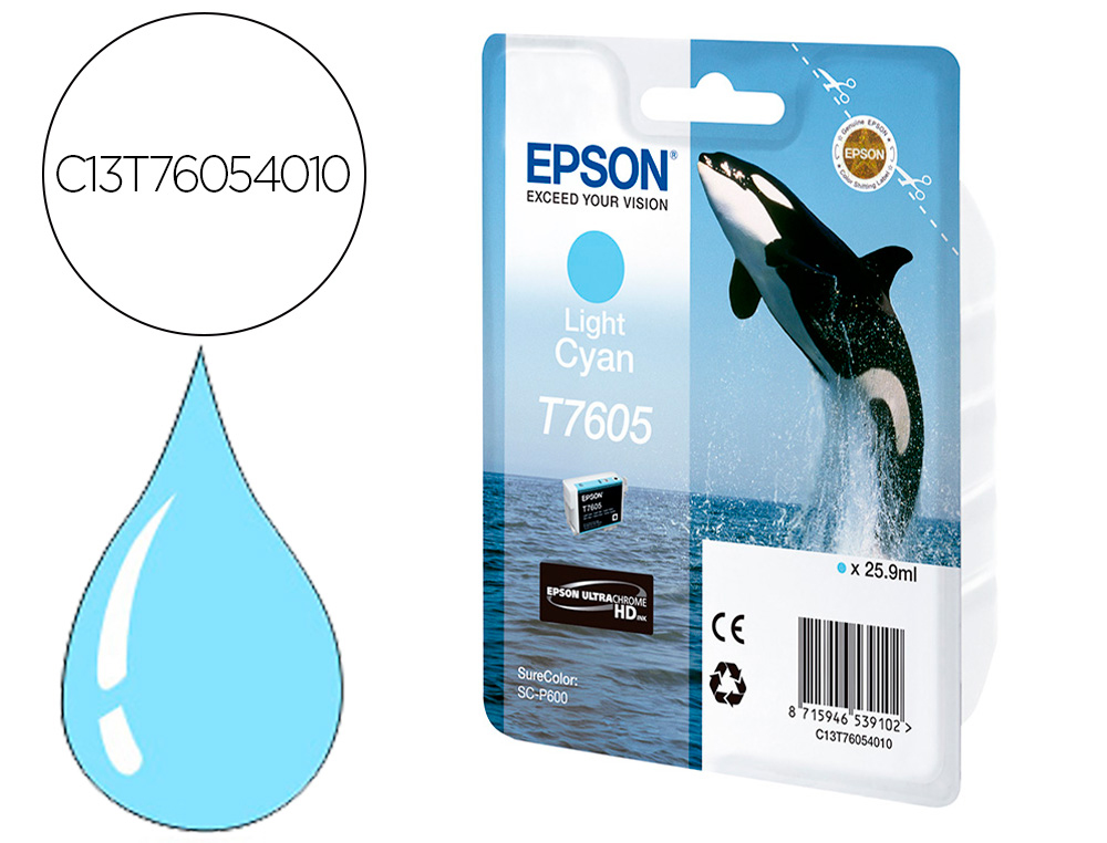 INK-JET EPSON SURECOLOR SC-P600 CIAN CLARO