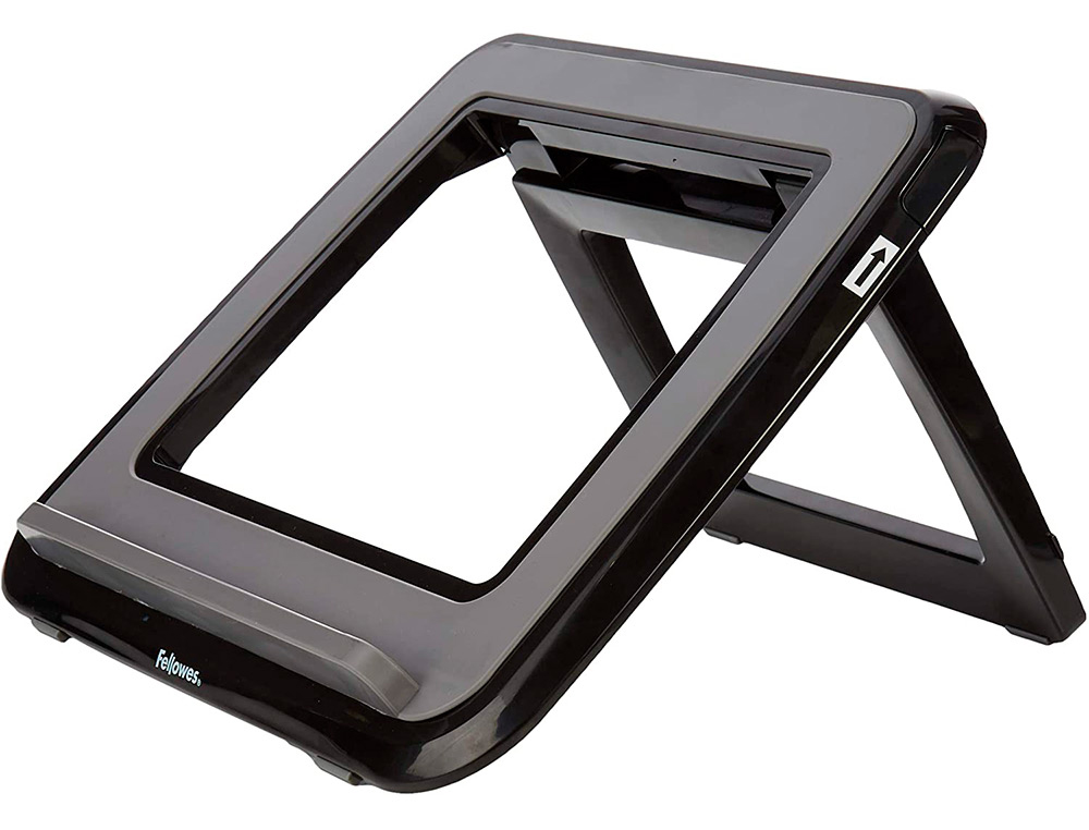 SOPORTE ELEVADOR FELLOWES I-SPIRE PARA PORTATIL HASTA 17\" AJUSTABLE 7 ANGULOS DIFERENTES NEGRO 320X286X42 MM