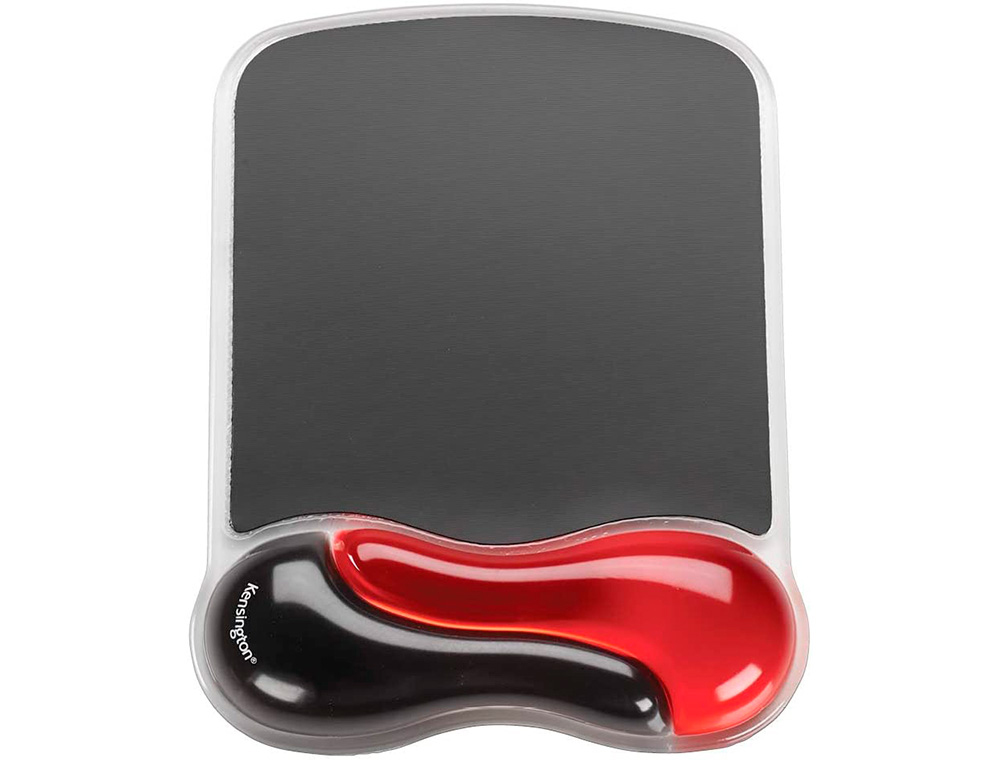 ALFOMBRILLA PARA RATON KENSINGTON DUO GEL CON REPOSAMUÑECAS COLOR NEGRO/ROJO 240X182X25 MM