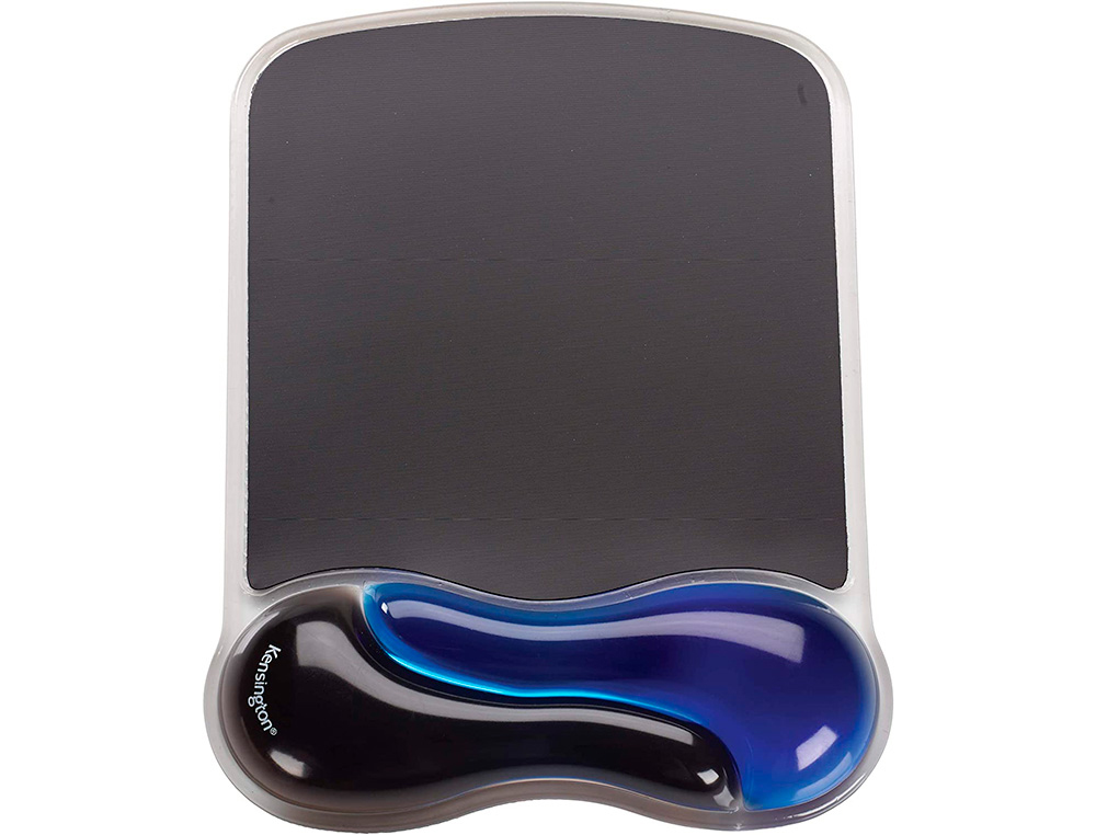 ALFOMBRILLA PARA RATON KENSINGTON DUO GEL CON REPOSAMUÑECAS COLOR NEGRO/AZUL 240X182X25 MM